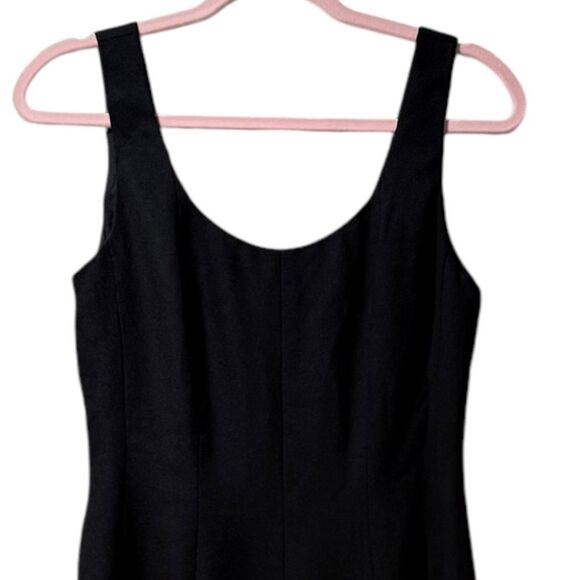 Vintage 70's ABS Evening Collection Midi Dress Womens 6 Split Hem Romantic Goth - Picture 4 of 8